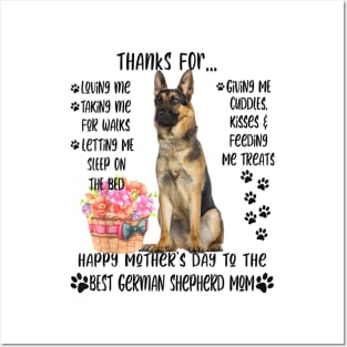 Happy Mother's Day 2021 German Shepherd Mom dog Lover Posters and Art